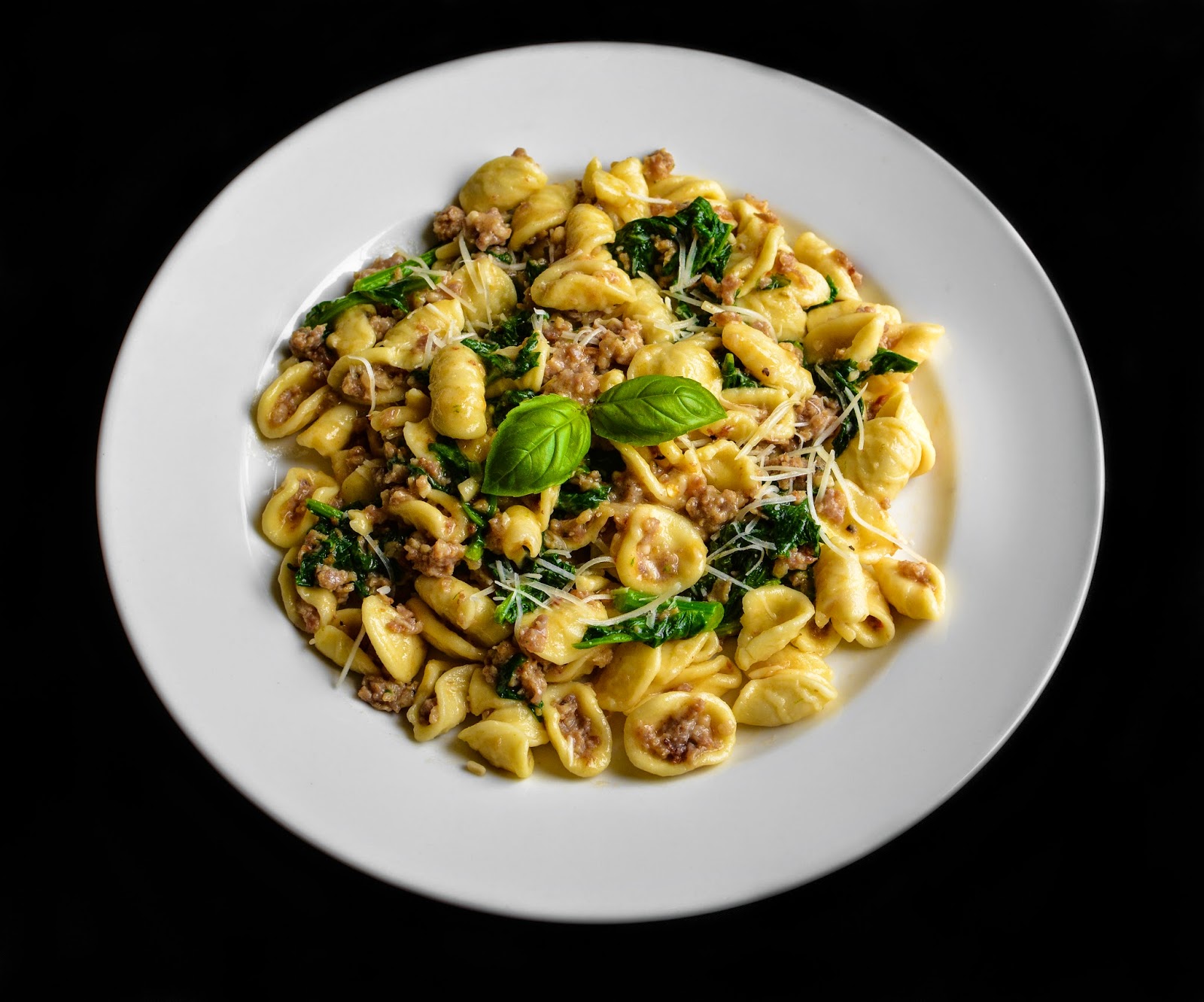 ORECCHIETTE WITH BROCCOLI RABE AND ITALIAN SAUSAGE from All Food Considered 