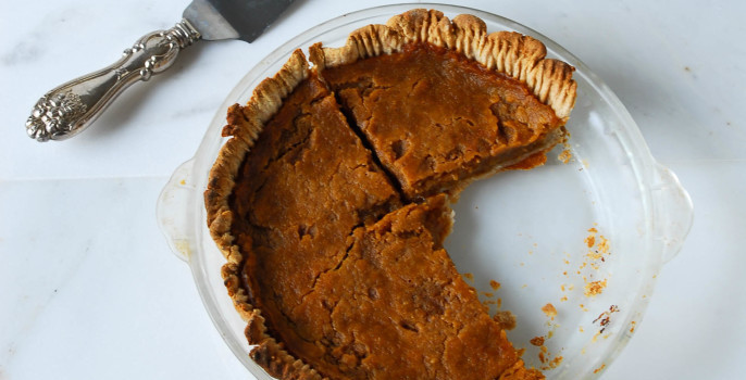 Vegan Pumpkin Pie with Coconut Oil Crust from the Frosted Vegan