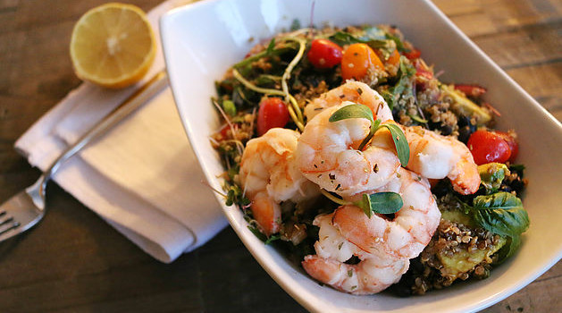 Shrimp, Black Bean & Quinoa Salad by This is My Take