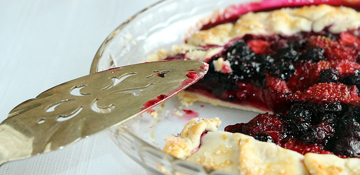 Strawberry Blueberry Galette from Art of Natural Living