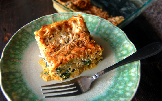 Butternut Squash & Spinach Lasagna from Eat Laugh Craft