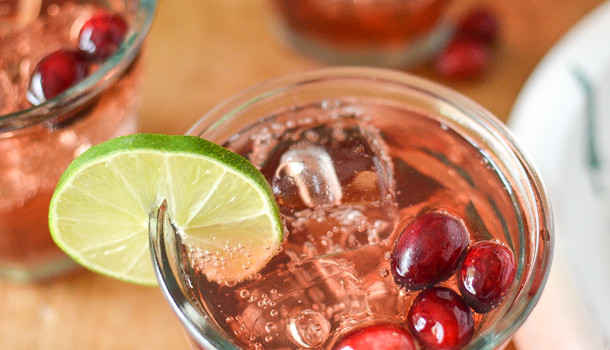 Cranberry Ginger Margaritas from Simply Whisked