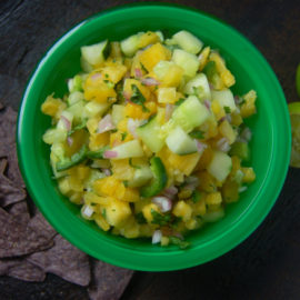 Pineapple Cucumber Salsa from Eat. Laugh. Craft.