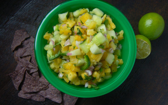 Pineapple Cucumber Salsa from Eat. Laugh. Craft.