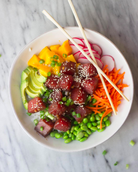 Ahi Tuna Poke Bowl from The Gourmet RD - Wisconsin Whisk