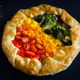 Vegetable Rainbow Tart from Amanda’s Cookin’